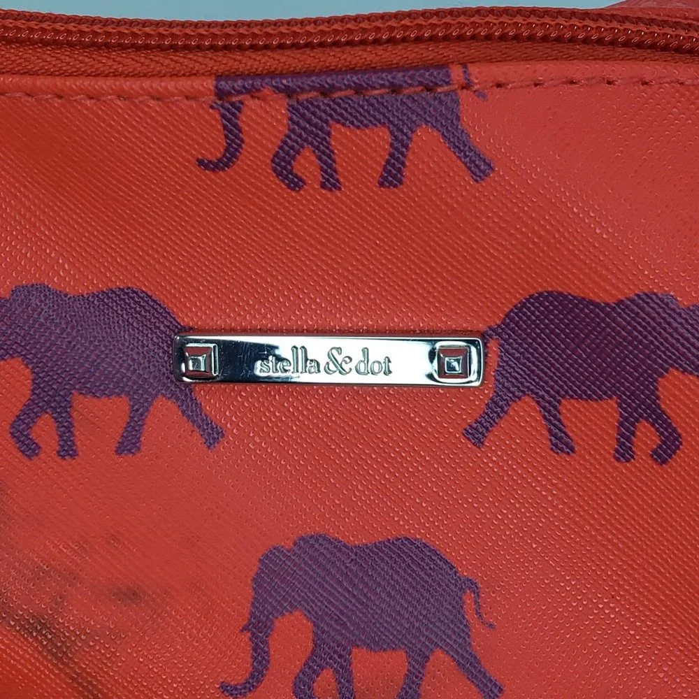 Stella & Dot Elephant Makeup Travel Toiletry Bag
